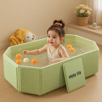 Baignoire bébé | Ergonomique et Sécurisée - Calin Calinou
