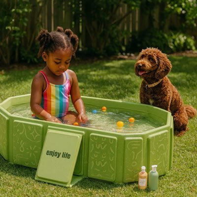 Baignoire bébé | Ergonomique et Sécurisée - Calin Calinou