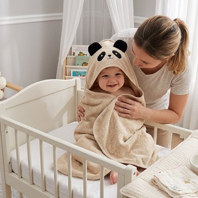 Cape de bain bébé douce panda 