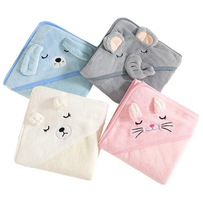 Cape de bain bébé douce  multicolore 