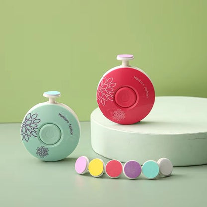 Coupe ongle bébé en corail et menthe en kit de soin 