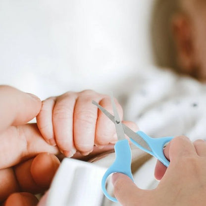 Coupe ongle pour bebe bleu en acier inoxydable 