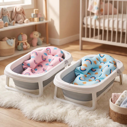 Coussin de bain bébé antidérapant parfait pour routine bébé 