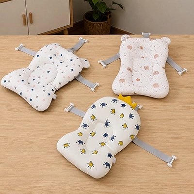Coussin de bain bébé antidérapants trois styles différents 