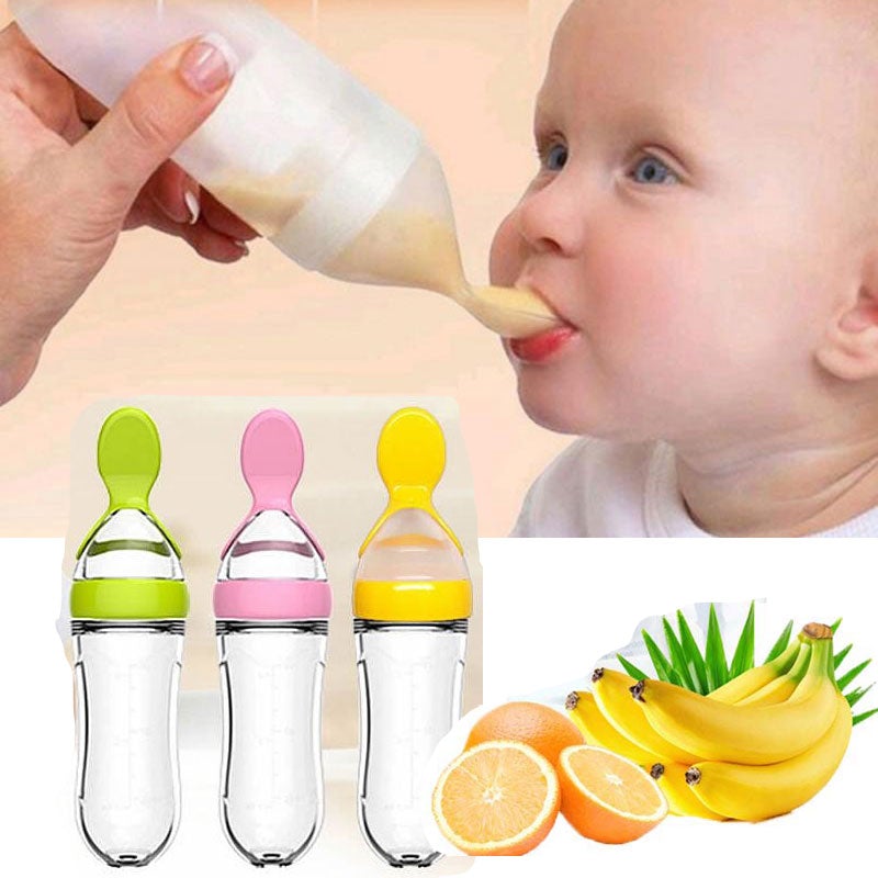 cuillere bebe avec couleurs différentes 