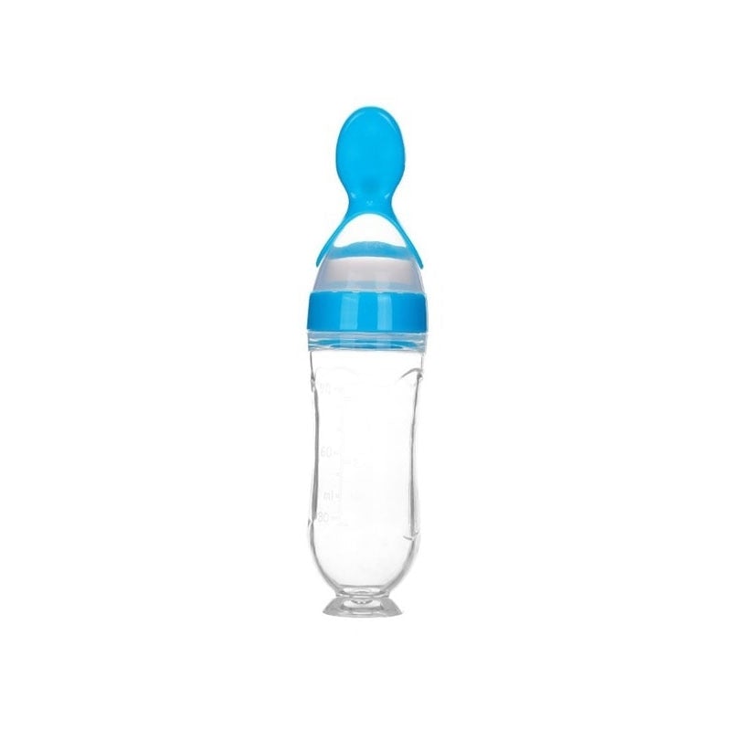 cuillere bebe bleu pratique tous les jours