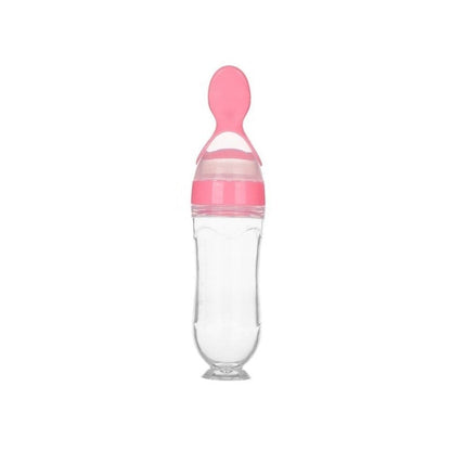 cuillere bebe rose à presser 