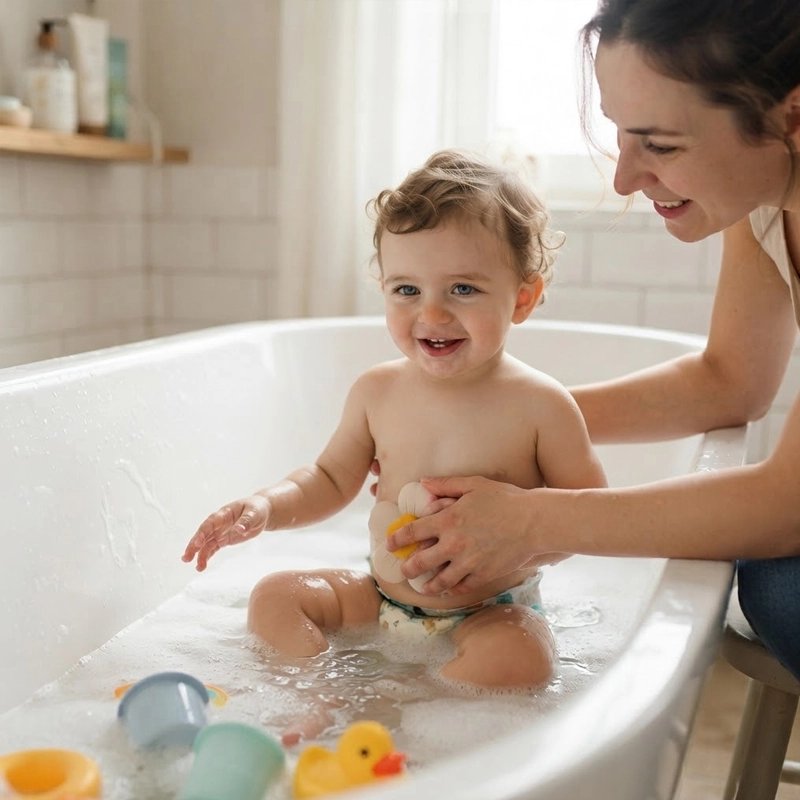 Jouet baignoire bebe fleur en silicone doux 