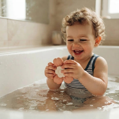 Jouet baignoire bebe florale en rotation 