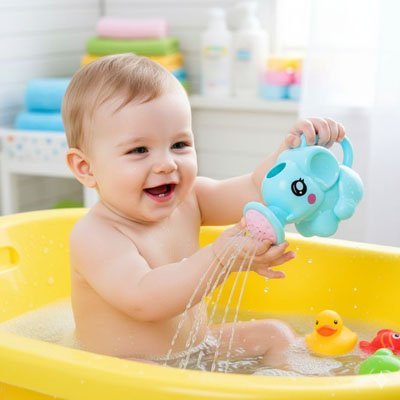 Jouet de bain pour bebe | Éveil Sensoriel - Calin Calinou