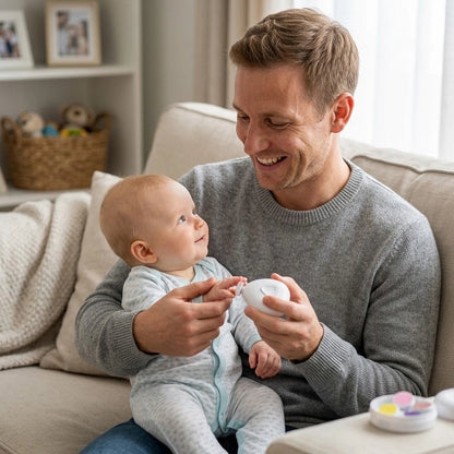 Lime a ongle electrique douce pour bébé avec son papa