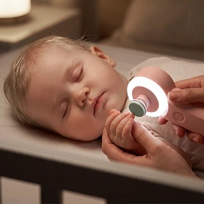 Lime a ongle electrique pour bébé avec lumière 