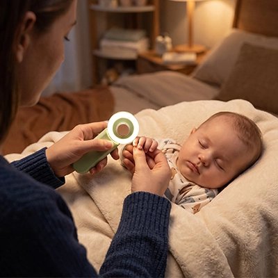 Lime a ongle electrique vert pour nouveau né pratique pour la nuit 