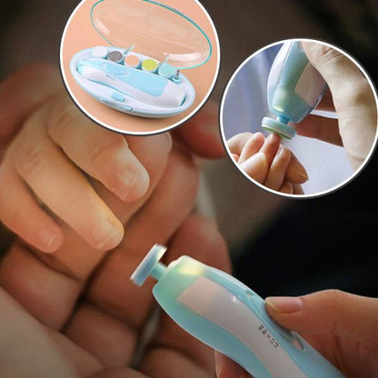 Lime à ongles électrique avec lumière LED pratique pour bébé 