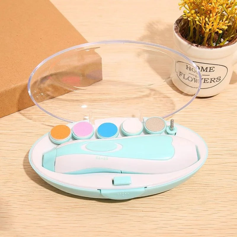 Lime à ongles électrique pour bébé en kit 5 embouts 