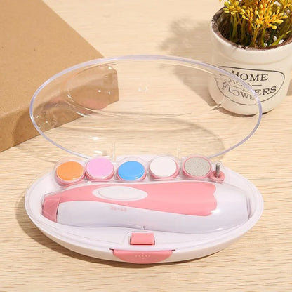 Lime à ongles électrique rose kit bébé avec 5 embouts 