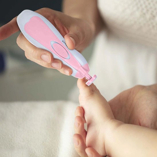 Lime à ongles électrique rose pour bébé 