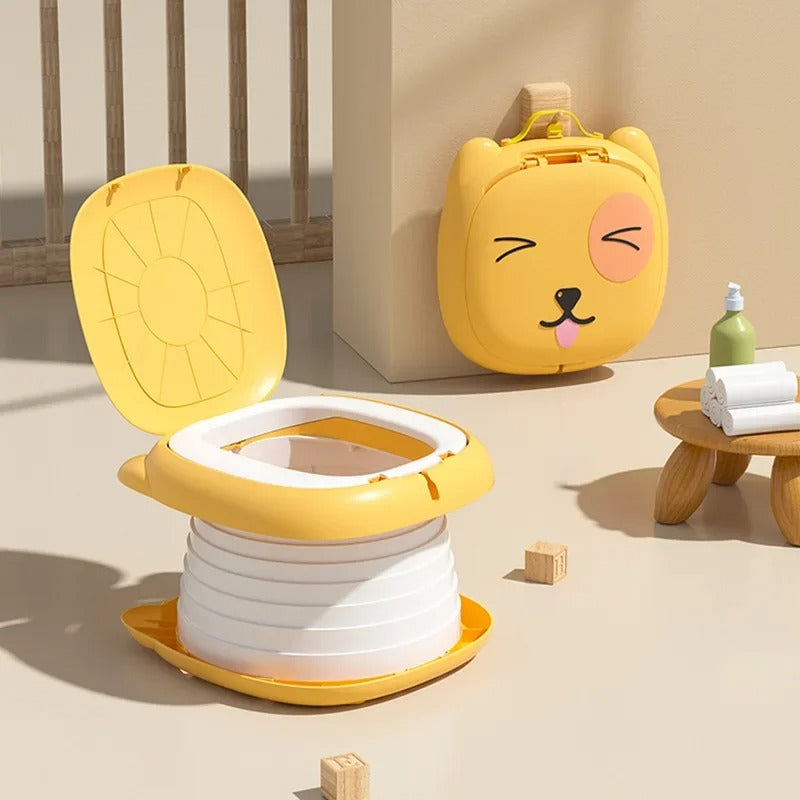 Pot bebe pliable et compacte avec design mignon