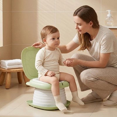 Pot bebe vert convenable au voyage et transport 