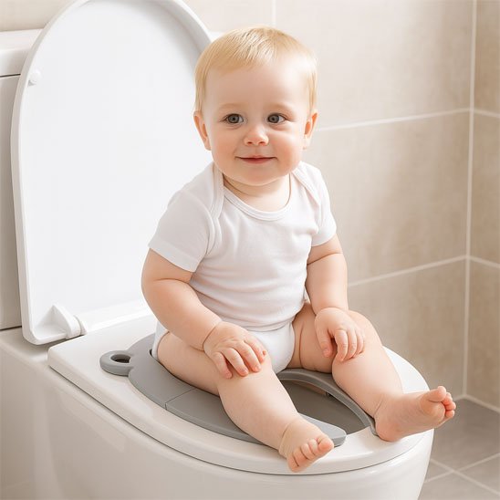 Réducteur de toilette antidérapant pour le confort de bébé 