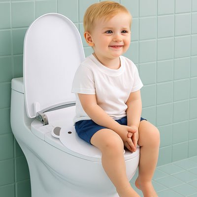 Réducteur de toilette facile à transporter et nettoyer 