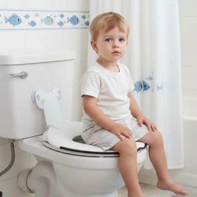 Réducteur de toilette fixe et pliable pour bébé