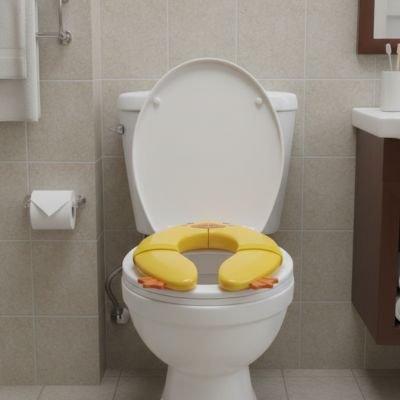 Réducteur de toilette pliable pour bébé en canard stable 