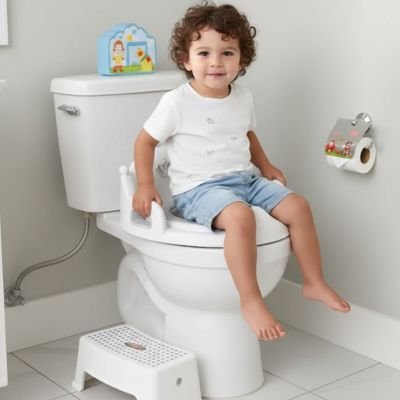 Réducteur de toilette universel gris pour bébé 