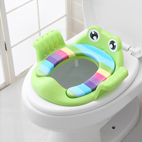 Rehausseur toilette en grenouille vert pour enfant et bébé 