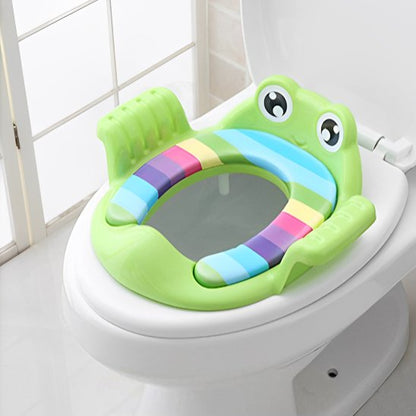 Rehausseur toilette en grenouille vert pour enfant et bébé 