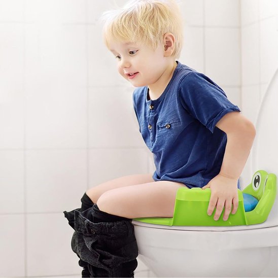 Rehausseur toilette vert pour tous les toilettes ronds 
