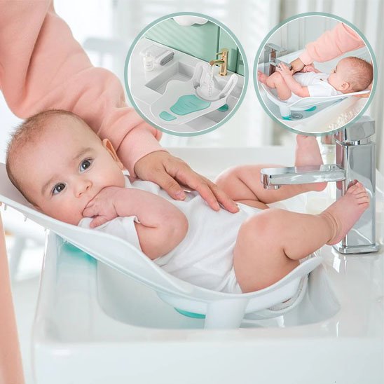 Siege de bain bebe vert pour rinçage