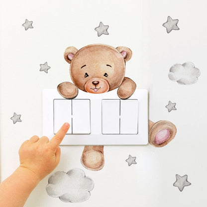 Sticker mural ourson pour la chambre de bébé