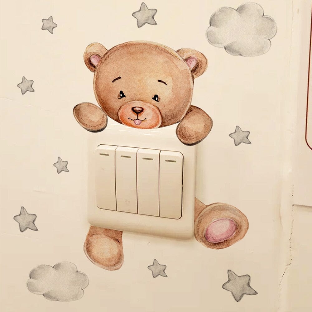 Stickybear™ - Sticker ourson décoratif | Chambre d'enfants - Calin Calinou