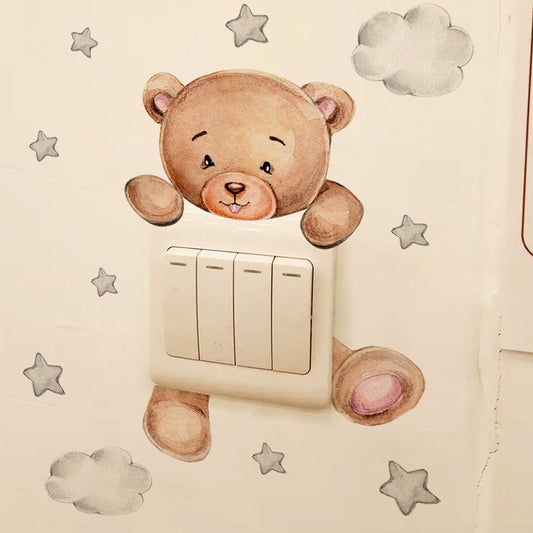 Stickybear™ - Sticker ourson décoratif | Chambre d'enfants - Calin Calinou