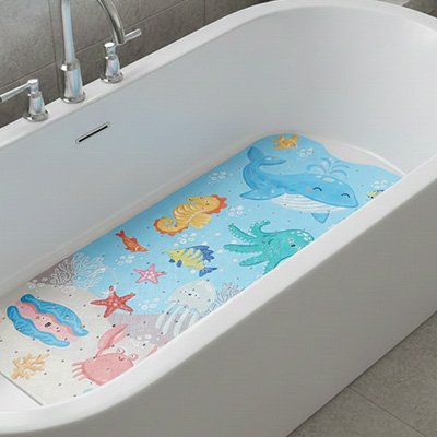 Tapis de bain bebe aquatique baleine 