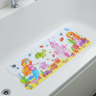 Tapis de bain bebe sirènes pour fille 