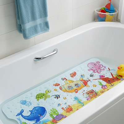 Tapis de bain bebe sous marin long