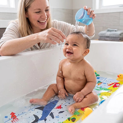 Tapis de bain pour bébé antidérapant avec dessin requin 