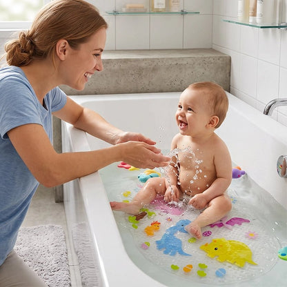 Tapis de bain pour bébé en dinosaure souple 