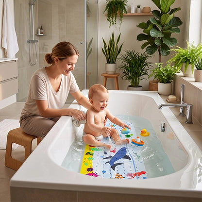 Tapis de bain pour bébé en requin pour salle de bain 