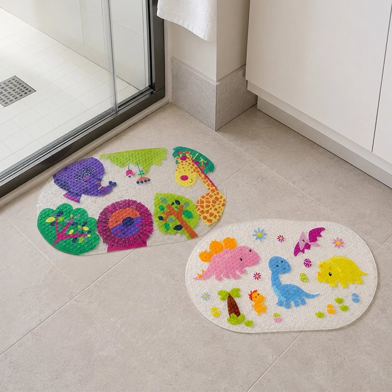 Tapis de bain pour bébé en Zoo et dinosaure pour sol 