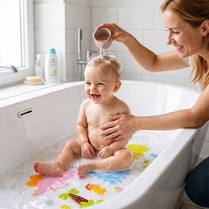 Tapis de bain pour bébé résistant à l'eau 