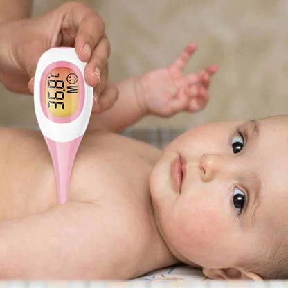 Thermometre bebe digitale rose 