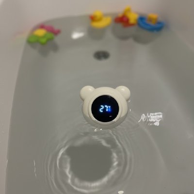 Thermometre de bain flottant et sécurisé en forme d'ours