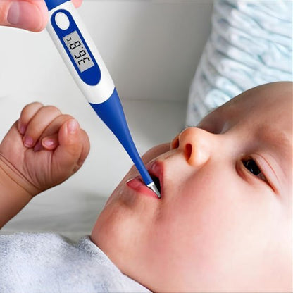 Thermomètre digital bleu précis par la bouche