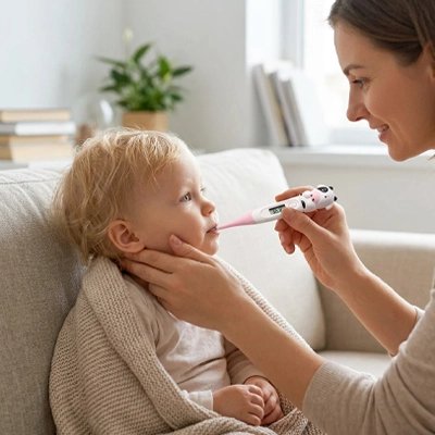 Thermomètre digital modèle vache par la bouche 
