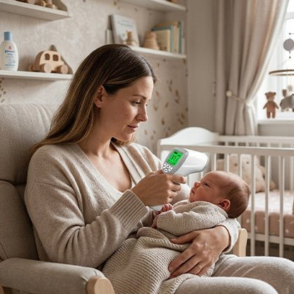 Thermomètre frontal pour bébé avec grand écran 