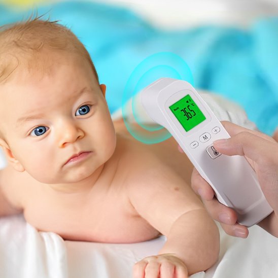 Thermomètre frontal infrarouge précis pour bébé