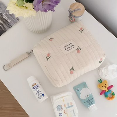 Trousse de toilette bebe floral douce pour le soin 